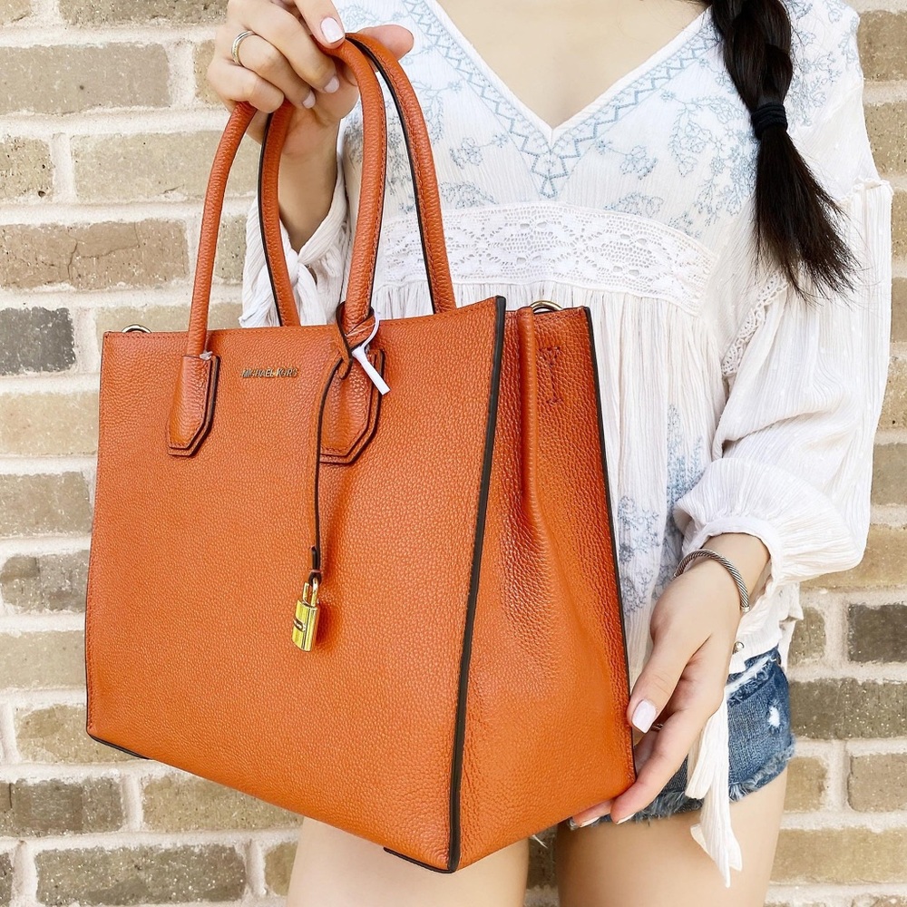 Michael Kors Large Mercer Tote Orange